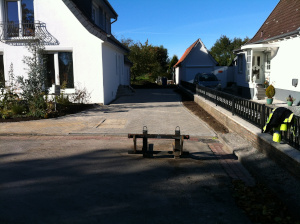Auffahrt erneuert