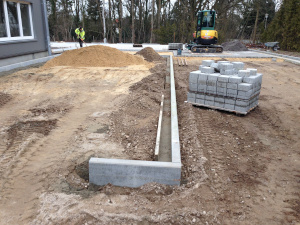 Parkfläche hergestellt